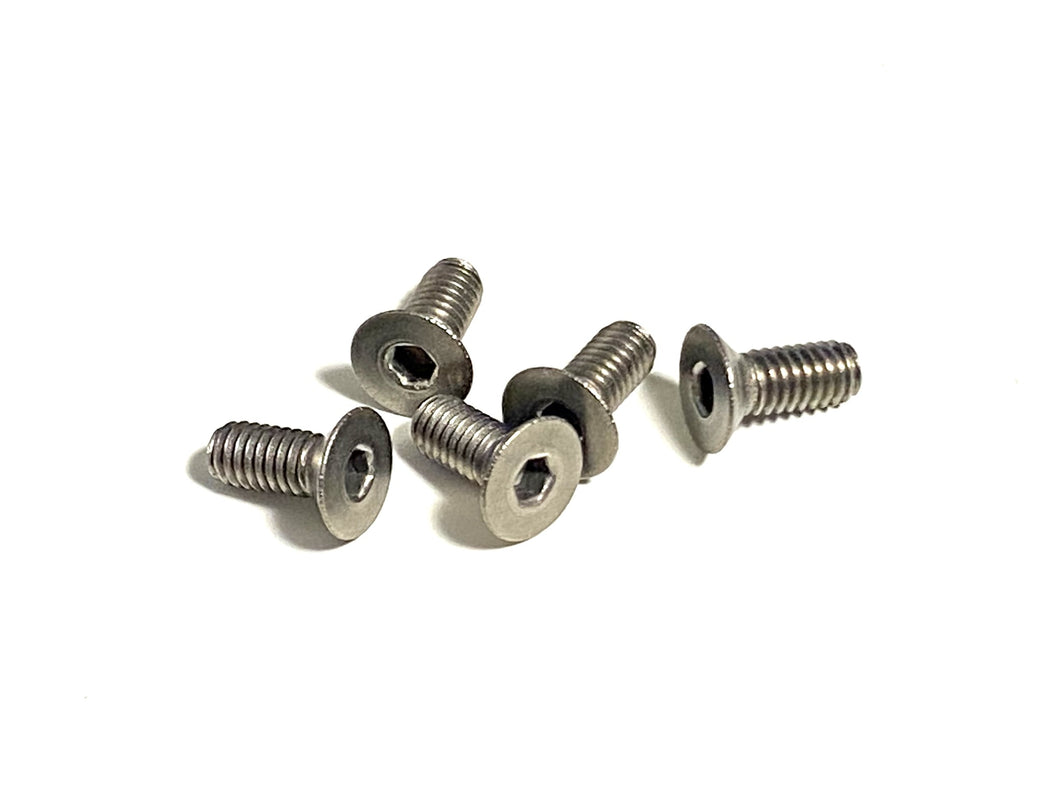 HW-023: M2.5x6 Titanium Hex Flat Head Screw (5pcs)