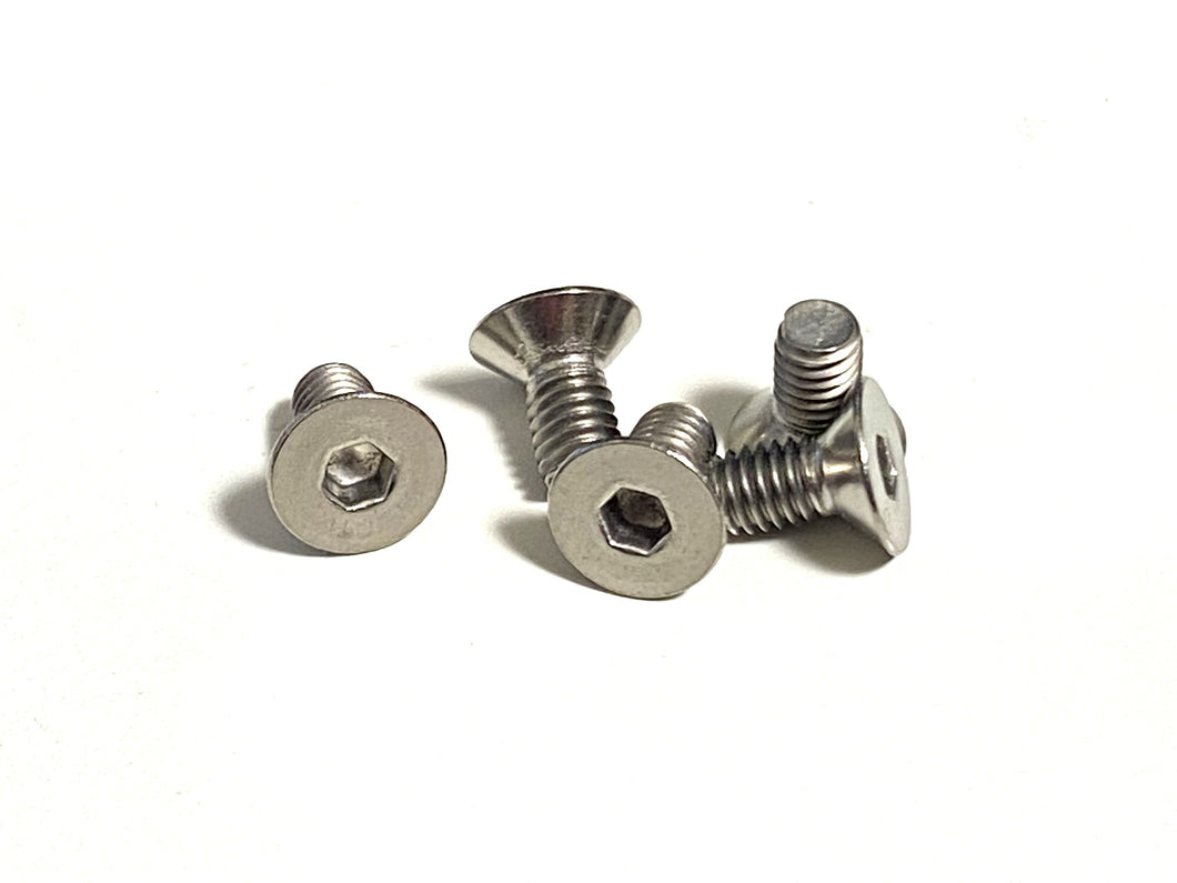 HW-025: M3x6 Titanium Hex Flat Head Screw (5pcs)