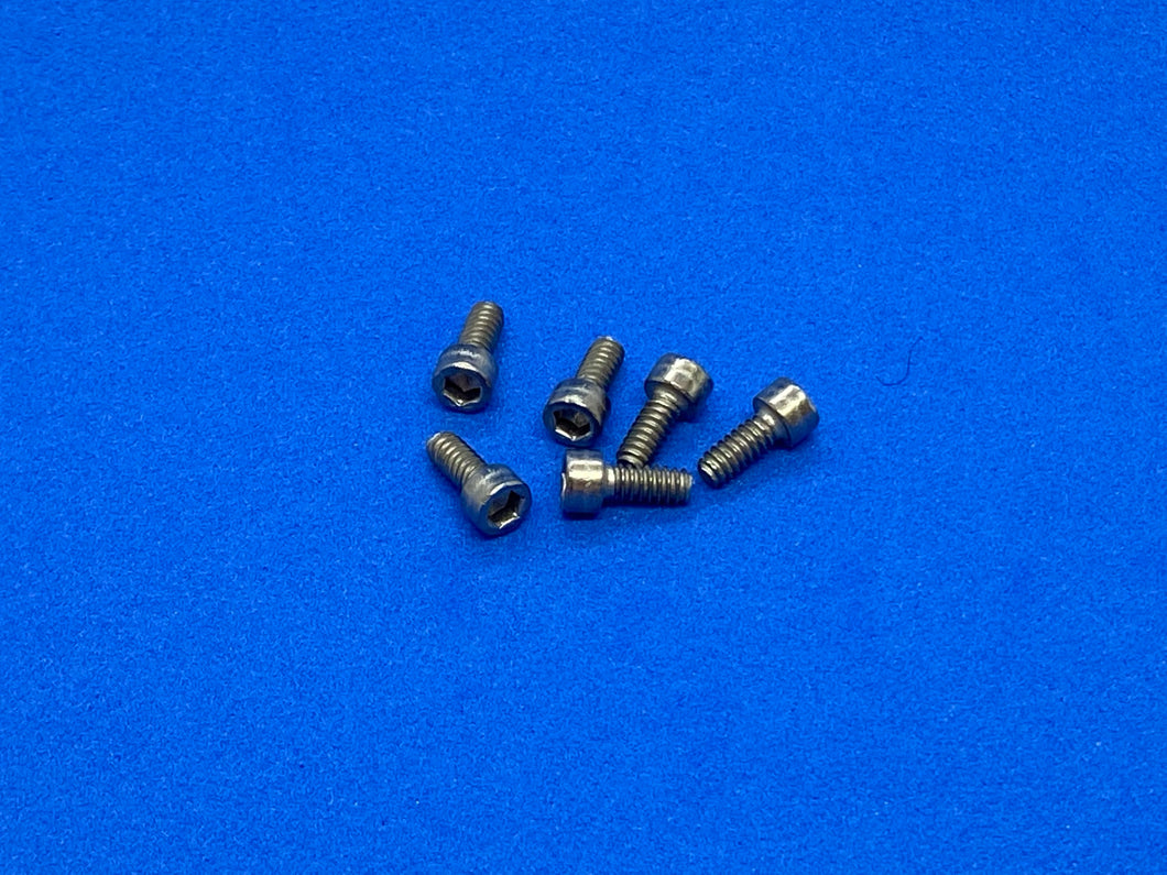 HW-009: 4-40 x 1/4 Titanium Hex Cap Screw (6pcs)