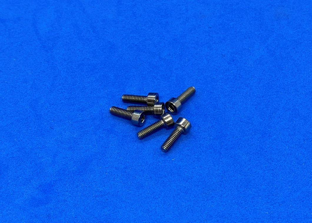 HW-012: M2.5 x 8 Titanium Cap Hex Screw (6pcs)