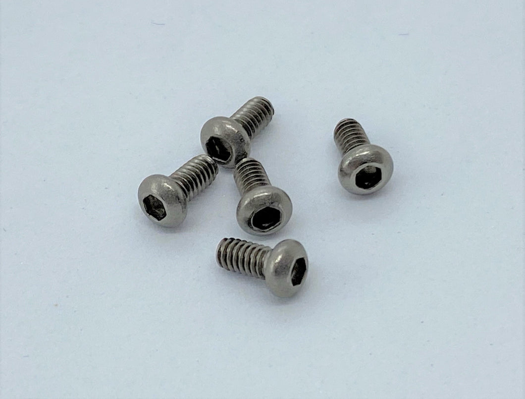 HW-013: M2x4 Titanium Hex Button Screw (5pcs)
