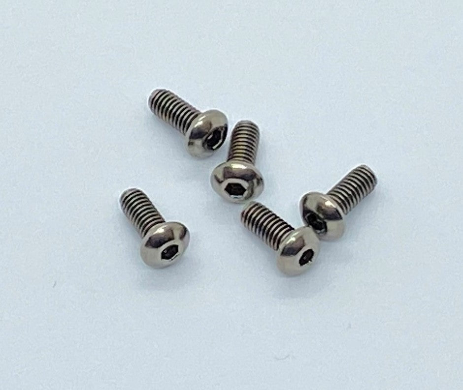 HW-007: M2.5x6 Titanium Hex Button Screw (5pcs)